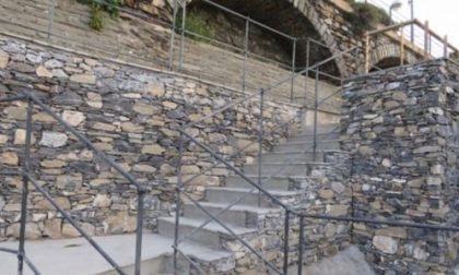 Recco, terminati i lavori della scalinata tra Punta Sant’Anna e il Belvedere