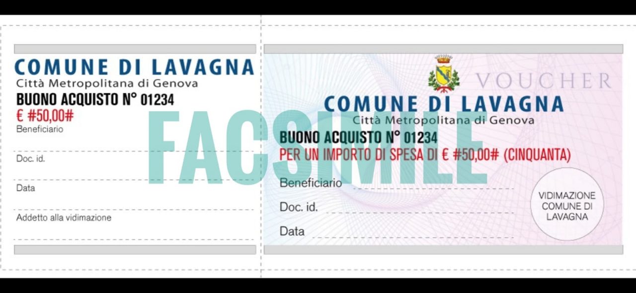 Buoni spesa, le novità a Lavagna