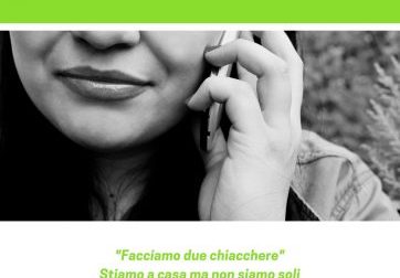 "Facciamo due chiacchiere", compagnia telefonica per persone sole