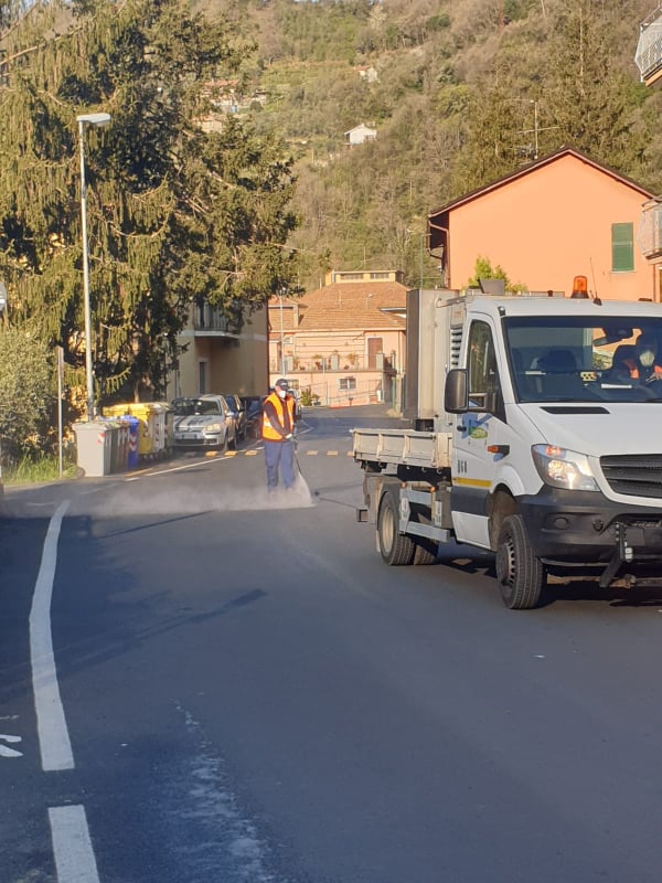 Carasco, sanificazioni in corso su tutto il territorio