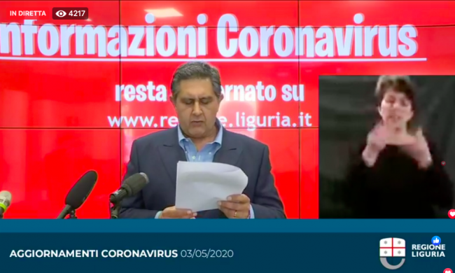 Coronavirus, Toti contesta la classificazione della Liguria da parte dell’ISS: «Non coerente con la realtà»