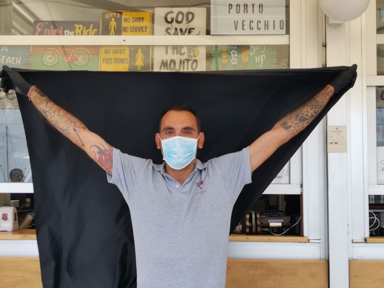Drappo nero e #cosìnonapro: parte da Sanremo e provincia la clamorosa protesta di bar e ristoranti