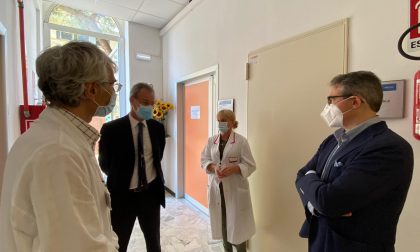 Recco, Gandolfo e Rosso all'ex ospedale Sant'Antonio per ringraziare il personale