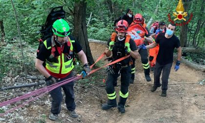 Parco Portofino, recuperato biker scivolato in un dirupo