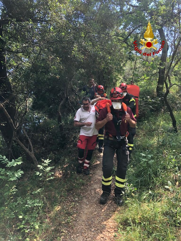 Vigili del Fuoco soccorrono escursionista