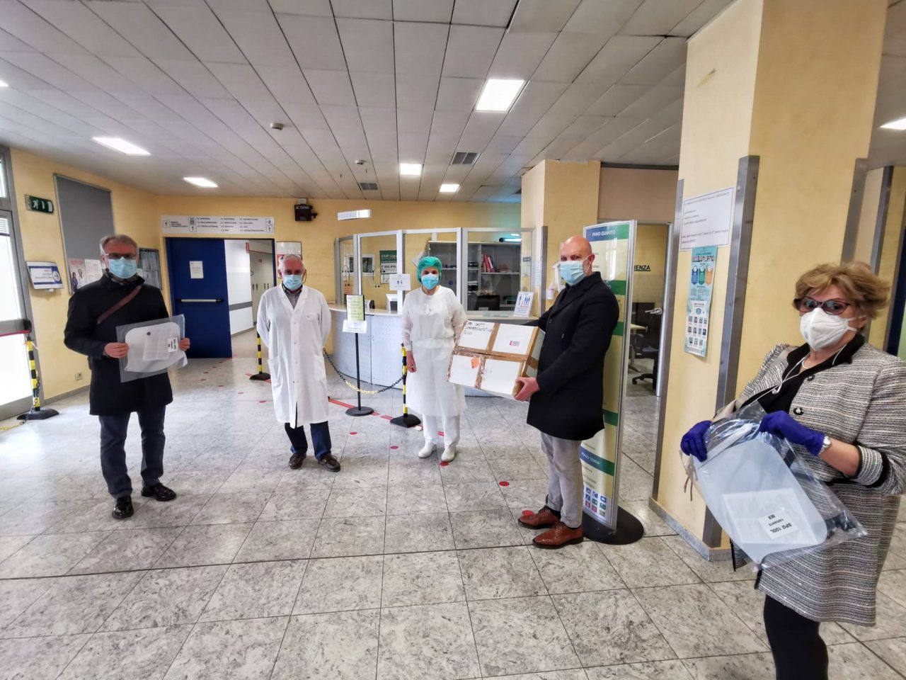Donate visiere protettive al Pronto Soccorso di Lavagna