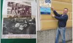 "Tanti saluti da Piazzale Loreto" con le foto di Mussolini e Claretta al Circolo FdI