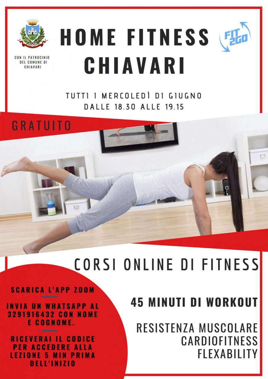 Ritorna per il mese di giugno “Home Fitness Chiavari”