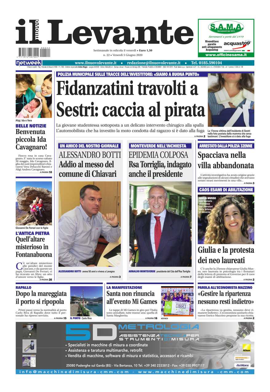 Inchieste, approfondimenti e interviste su Il Nuovo Levante da oggi in edicola