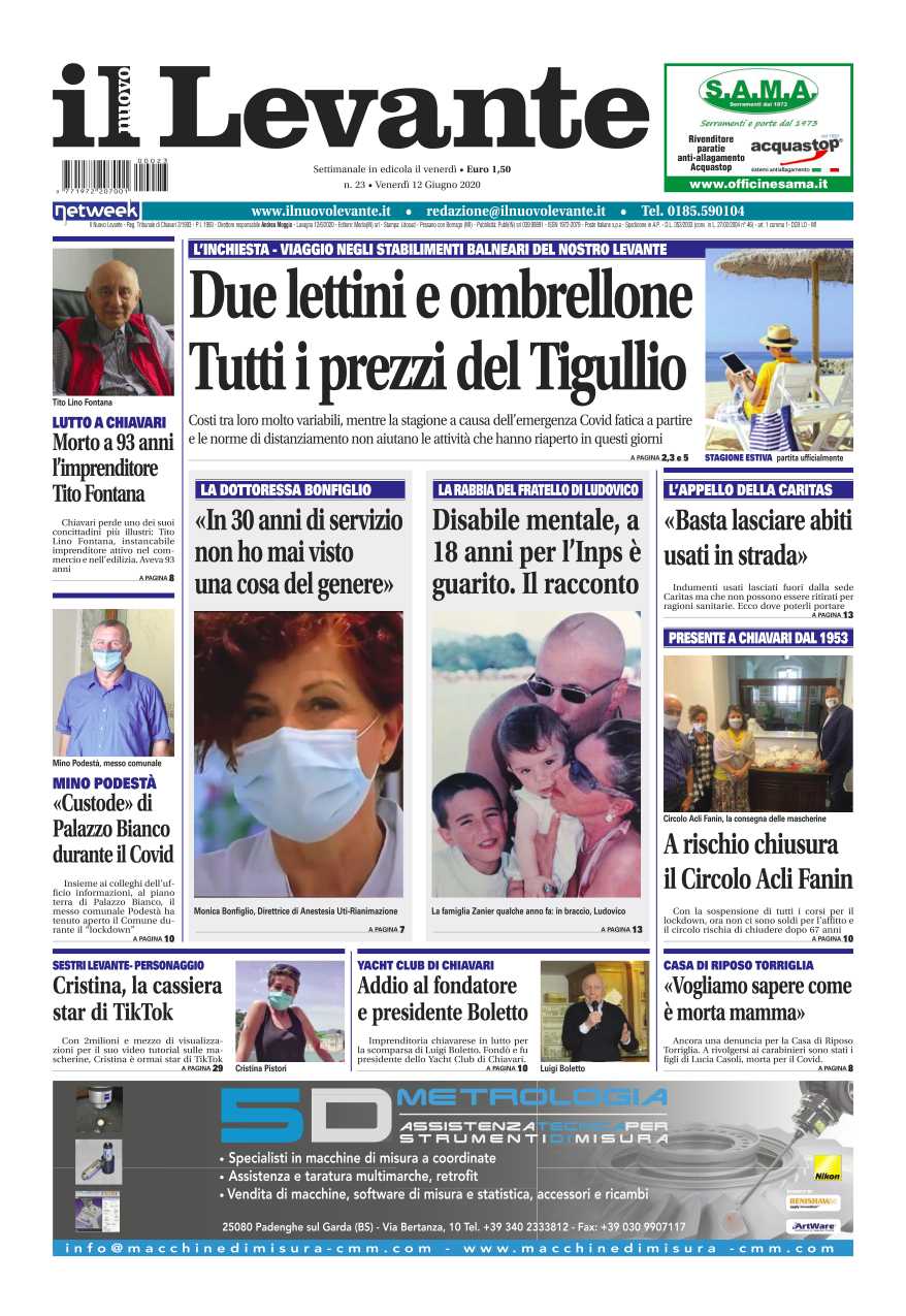 Inchieste, approfondimenti e interviste su Il Nuovo Levante da oggi in edicola