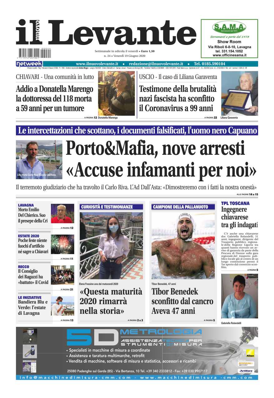 Inchieste, approfondimenti e interviste su Il Nuovo Levante da oggi in edicola