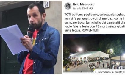 “Toti buffone, siete rumente” bufera sul presidente Anpi Mazzucco
