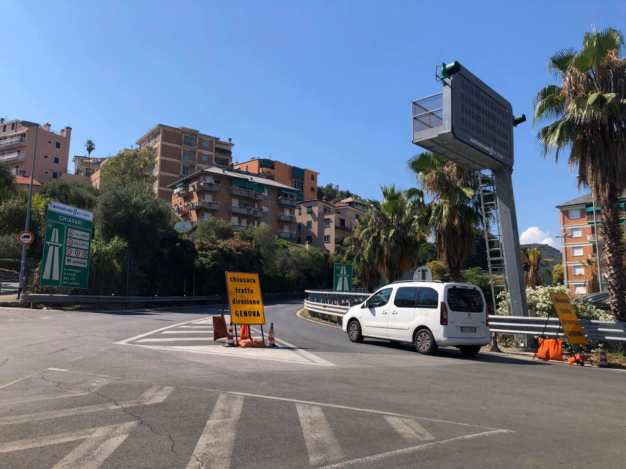 Autostrade, chiusura caselli di Chiavari e Sestri Levante per lavori