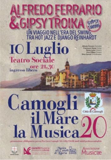 A Camogli il concerto della band Gipsy Troika