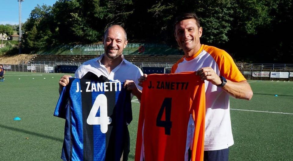 Xavier Zanetti ha incontrato i giocatori della Sammargheritese