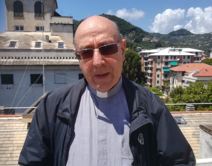 Don Enrico Bacigalupo rettore del Santuario di Sant’Antonio