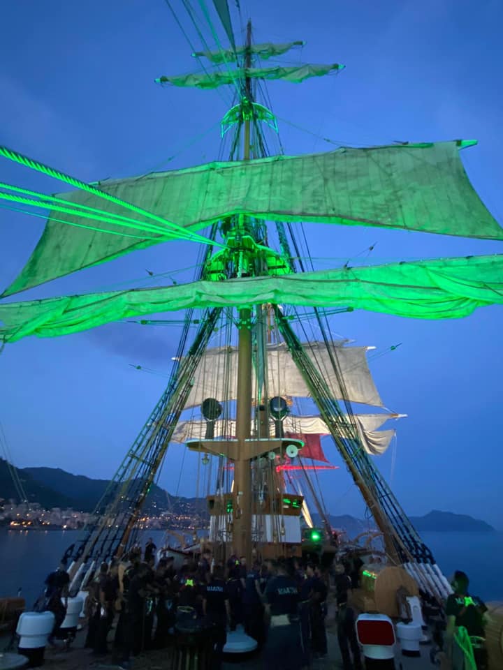 Un ligure al timone dell’Amerigo Vespucci