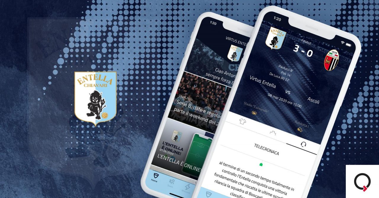 Virtus Entella, ecco la nuova app biancoceleste