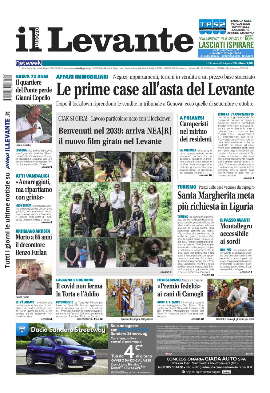 Inchieste, approfondimenti e interviste su Il Nuovo Levante da oggi in edicola