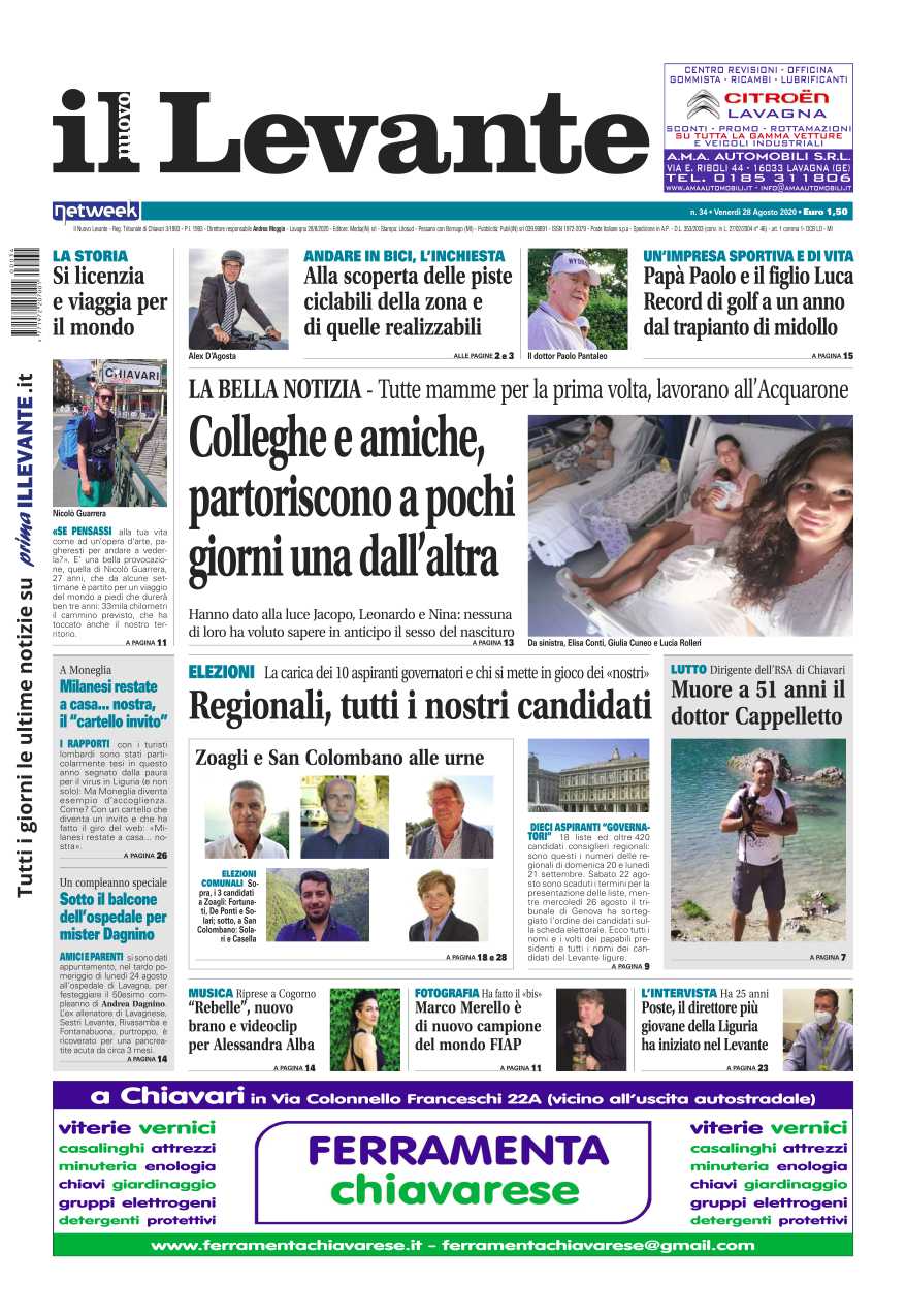 Inchieste, approfondimenti e interviste su Il Nuovo Levante da oggi in edicola