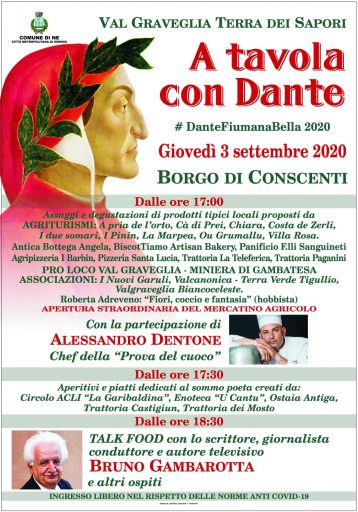 Giovedì 3 settembre “Dante Fiumana Bella  2020”