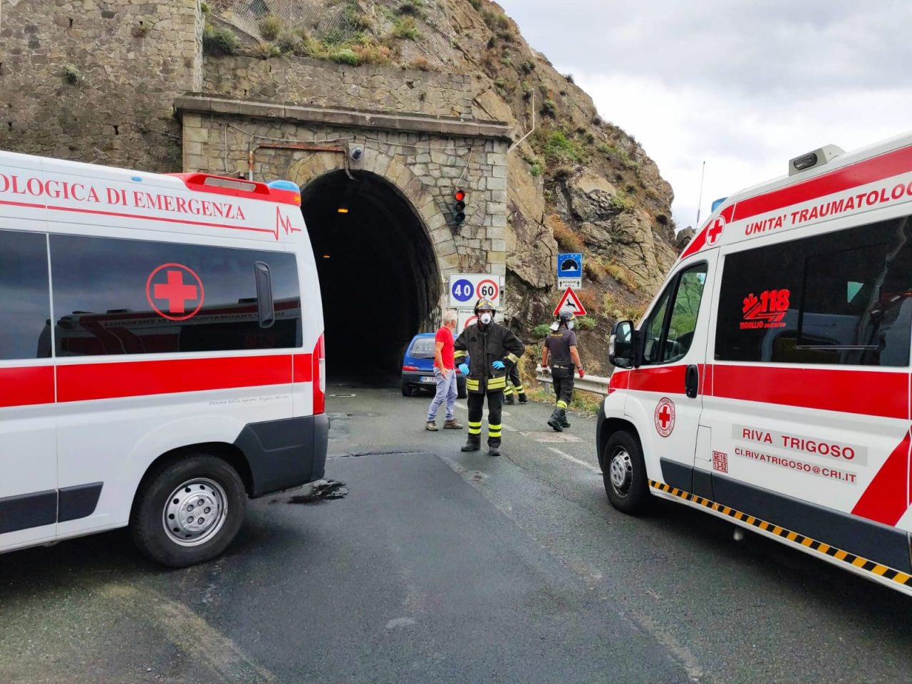 Grave incidente nelle gallerie di Moneglia