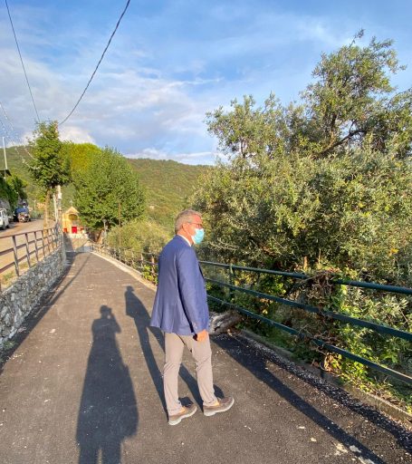 Recco, lavori terminati in via Nostra Signora del Fulmine