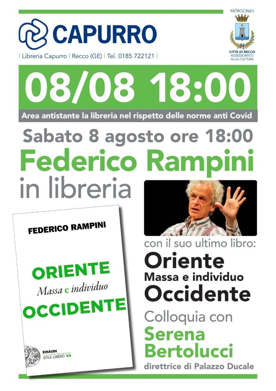 Federico Rampini presenta il suo ultimo libro