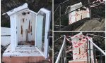 Cappelletta votiva distrutta dal fulmine a ridosso del Porto di Sestri Levante