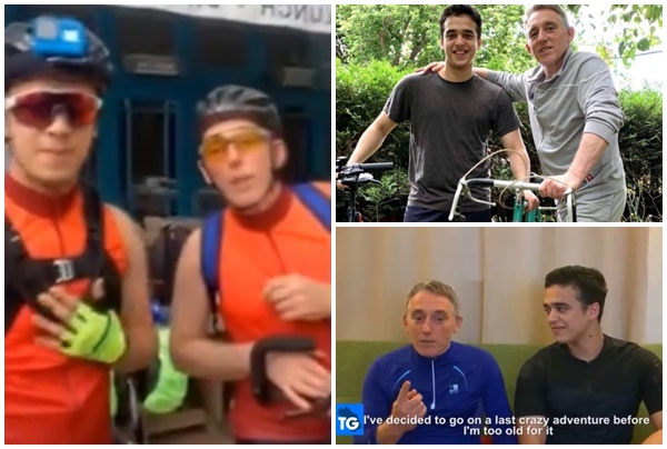 Chef di Rapallo disoccupato fa 2mila chilometri in bici con il figllio da Londra a Tolentino