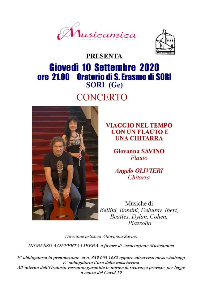 Viaggio nel tempo con flauto e una chitarra