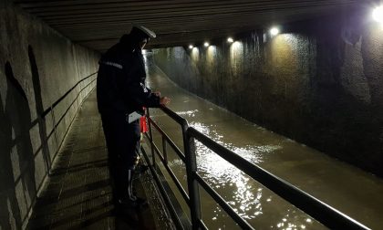 Maltempo, nella notte allagato il sottopasso di via Nazionale