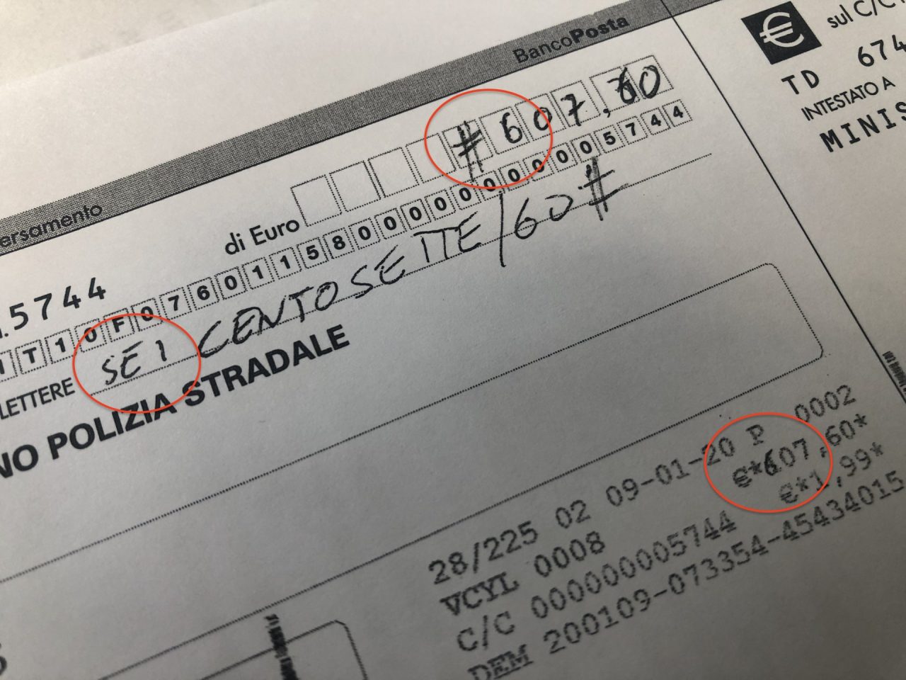 Paga la multa falsificando bollettino postale: 53enne di Sestri Levante denunciato