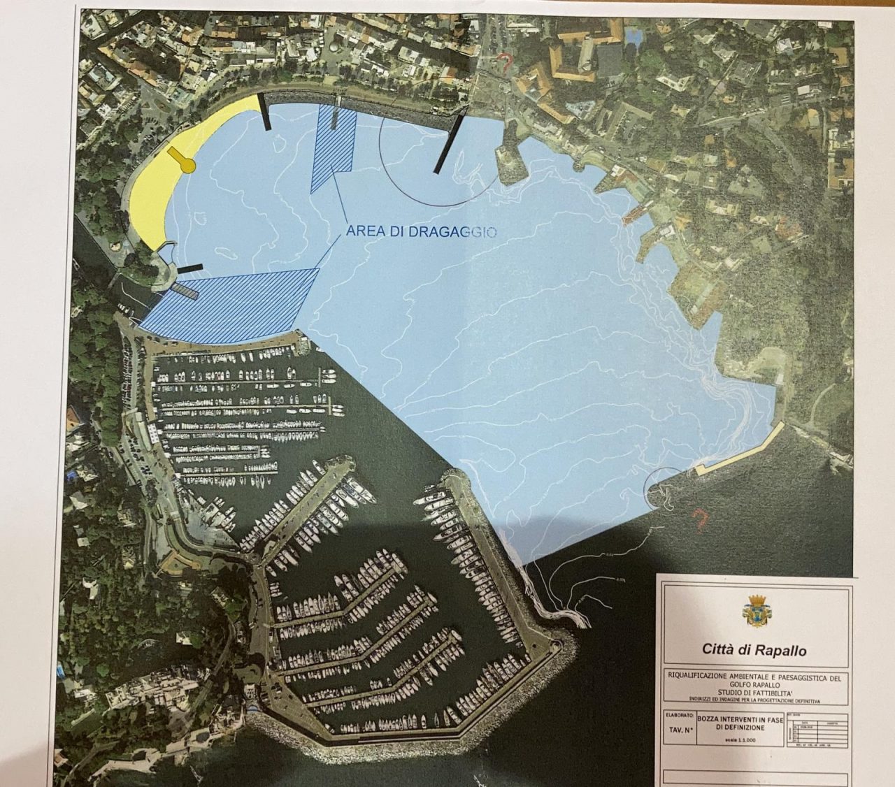 Rapallo, il progetto di dragaggio del golfo
