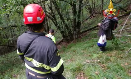 Fungaiolo si fa male, soccorso