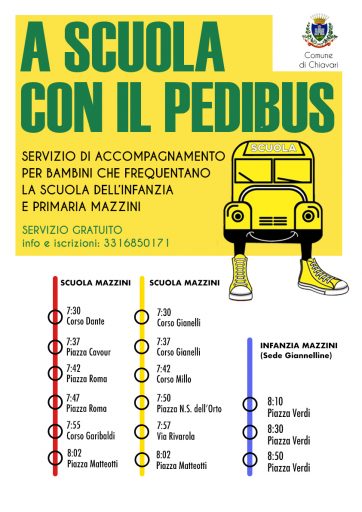 Chiavari, mercoledì 23 parte il piedibus