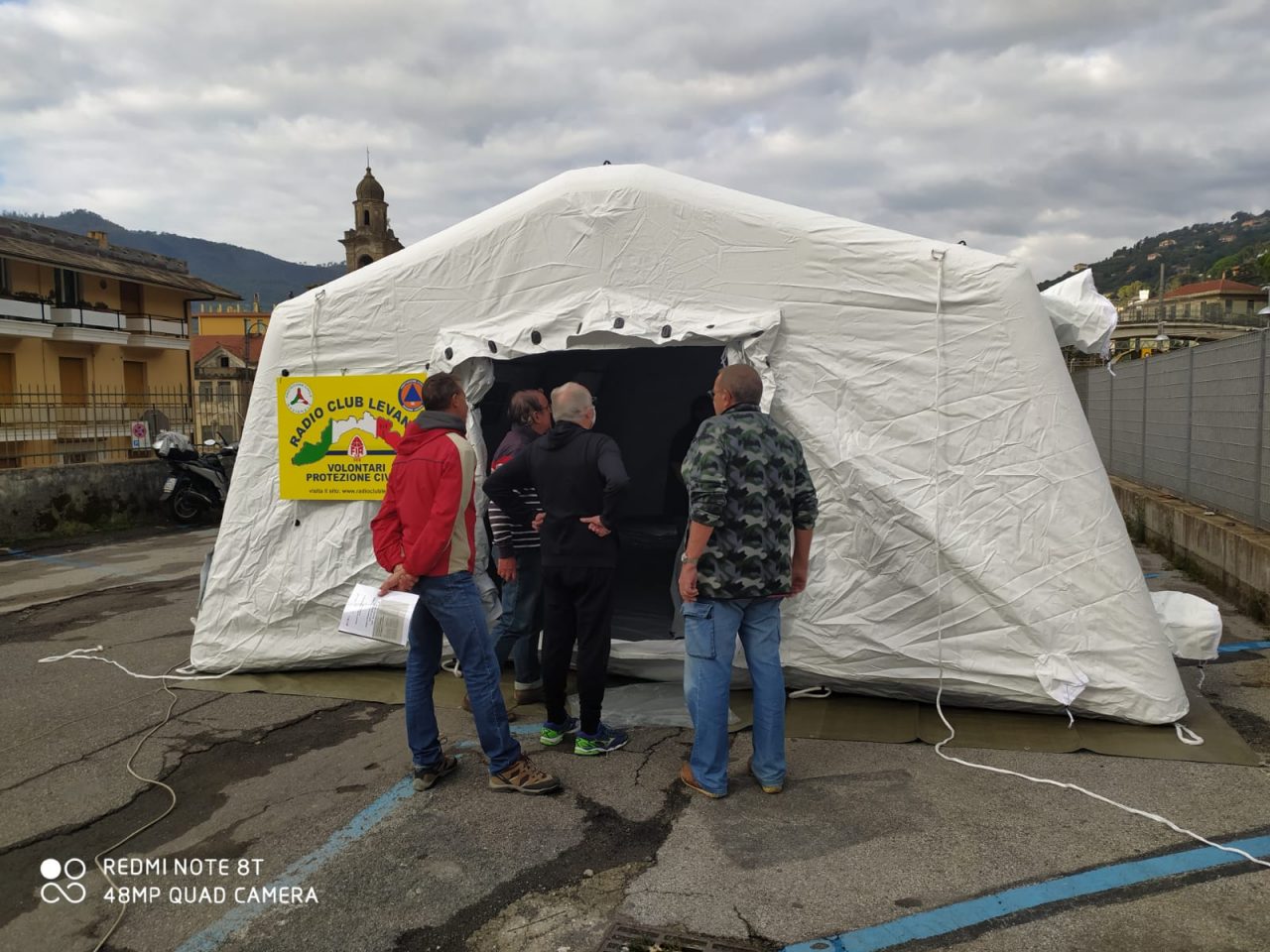 Nuova tenda pneumatica a Santa Margherita