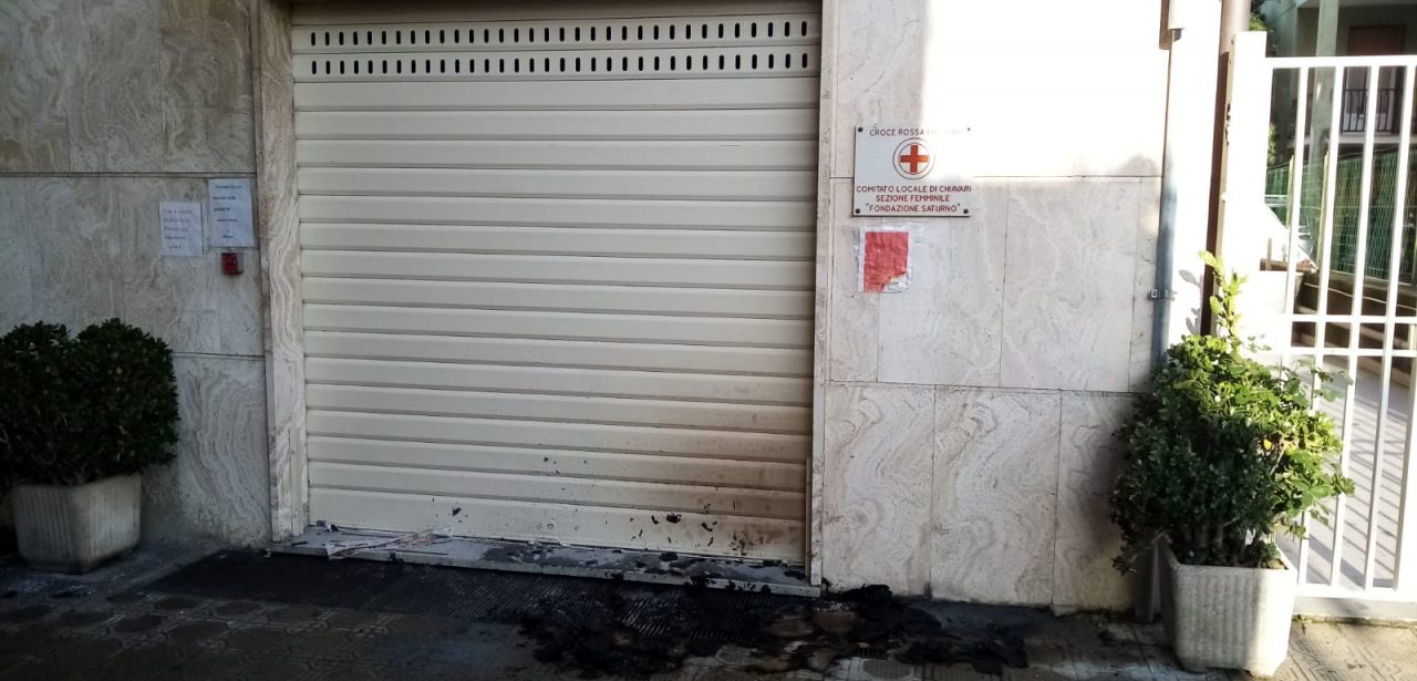 Attentato incendiario alla Croce Rossa di Chiavari