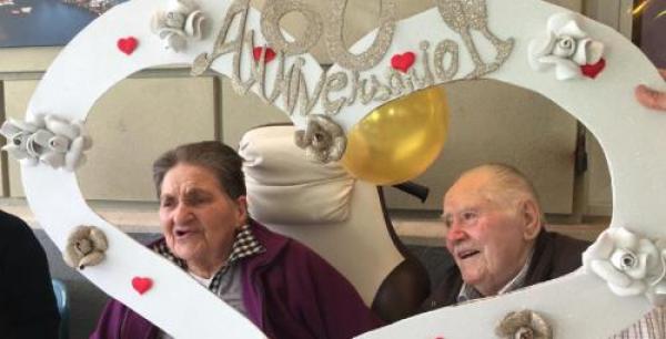 60 anni di matrimonio alle Opere Pie