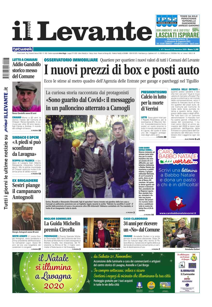 Inchieste, approfondimenti e interviste su Il Nuovo Levante da oggi in edicola