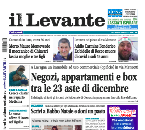 Inchieste, approfondimenti e interviste su Il Nuovo Levante da oggi in edicola