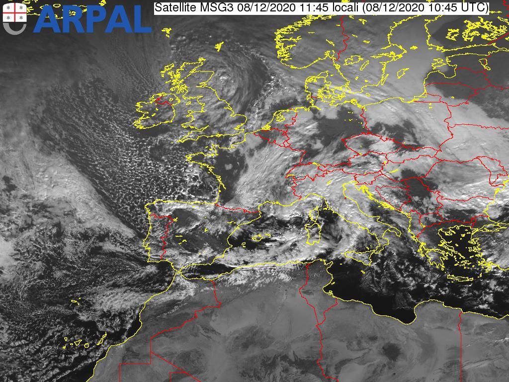 Allerta gialla per neve fino a mezzanotte nell’entroterra del Levante