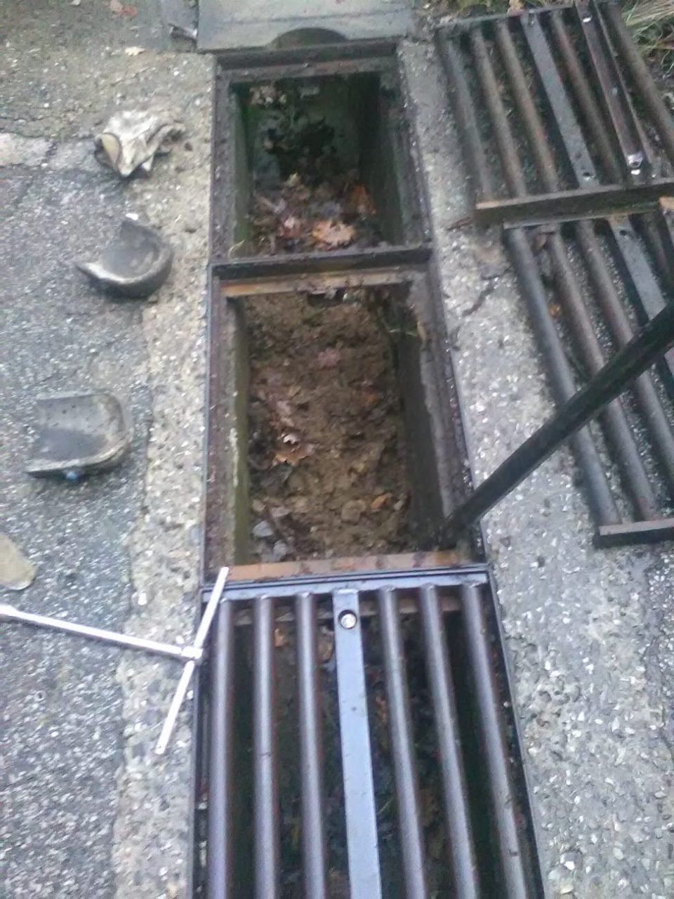 Interventi per la pulizia delle griglie stradali in via Don Polleri e per la vasca di laminazione del rio della Né