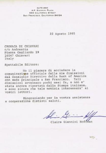 Il cimelio ritrovato della figlia di Giannini