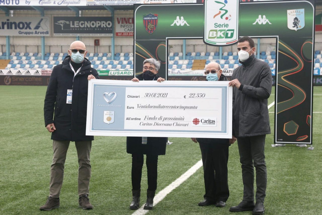 Il Cosenza batte l’Entella al Comunale di Chiavari