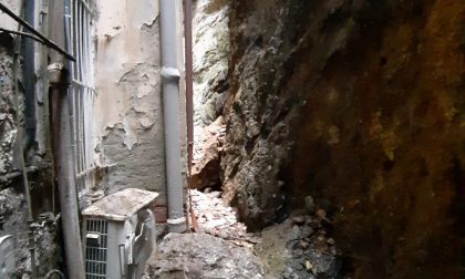 Frana a Portofino, sfondata la parete di un palazzo