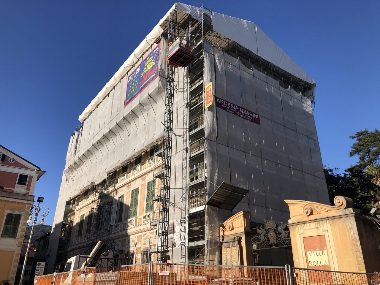 Prosegue il restyling di Palazzo Rocca: aggiudicati i lavori per il restauro dei prospetti ovest ed est