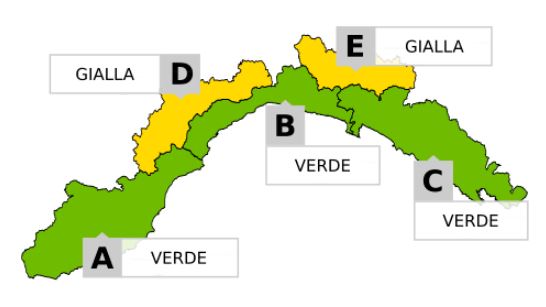 Allerta gialla per neve fino a mezzanotte
