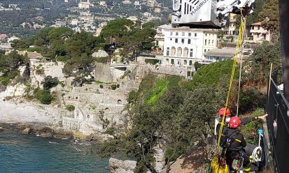 Frana Camogli, sensori per monitorare ulteriori movimenti della falesia