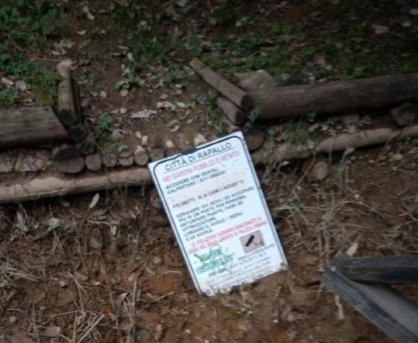 Percorso vita: solo 48 ore, poi lo scempio